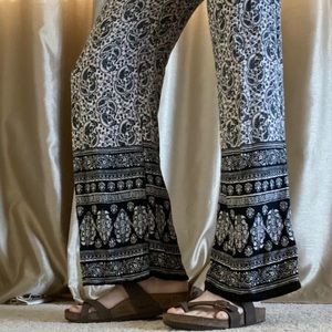 bohemian flare pants